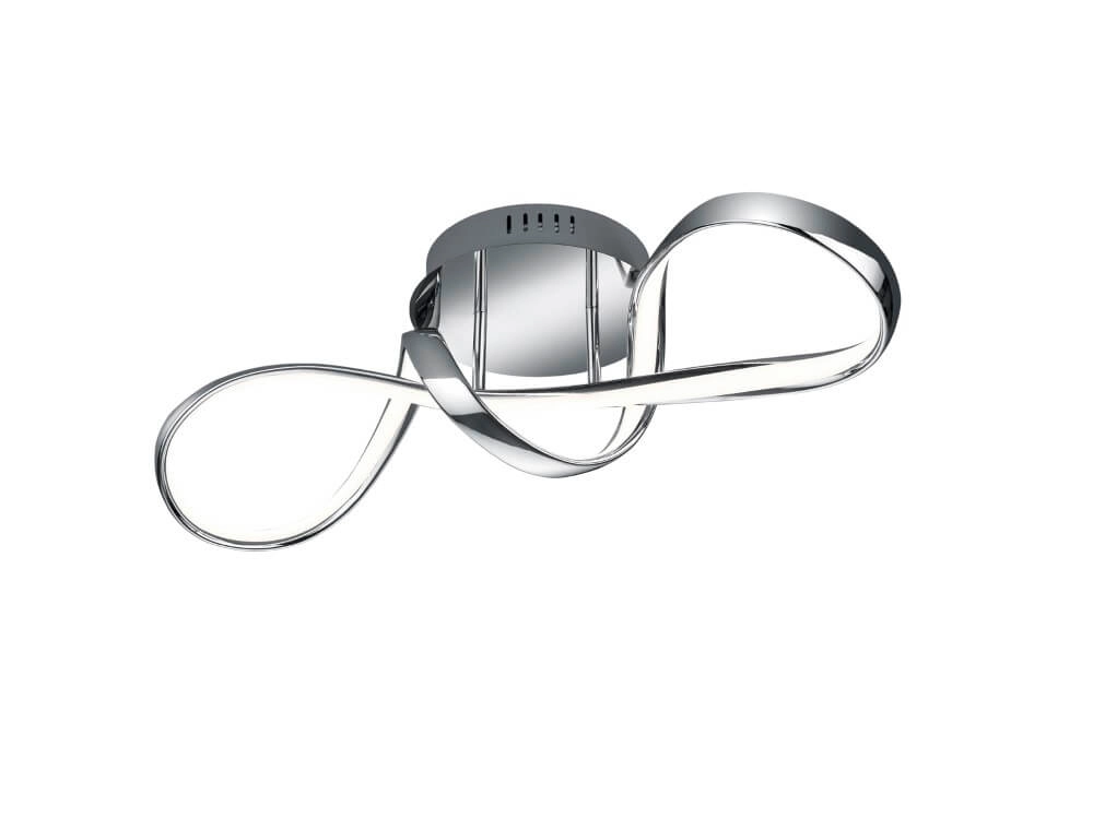 Led plafondlamp Perugia chroom