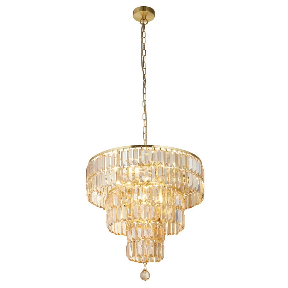 Gouden kroonluchter Empire Ø 50cm Searchlight 5053423249919
