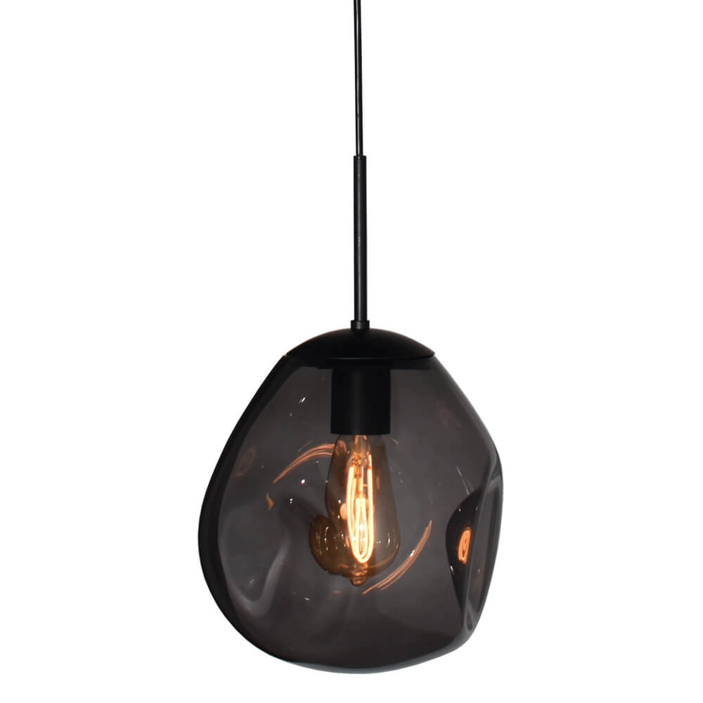 Glazen hanglamp Lava 3x smoke glas Ø 24cm Masterlight 8718121286044