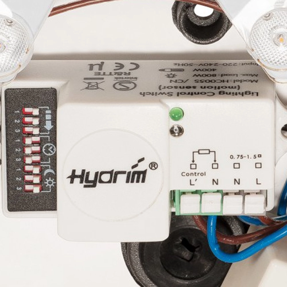 Ronde verandalamp Ainos met bewegingssensor antraciet SLV 4024163167215