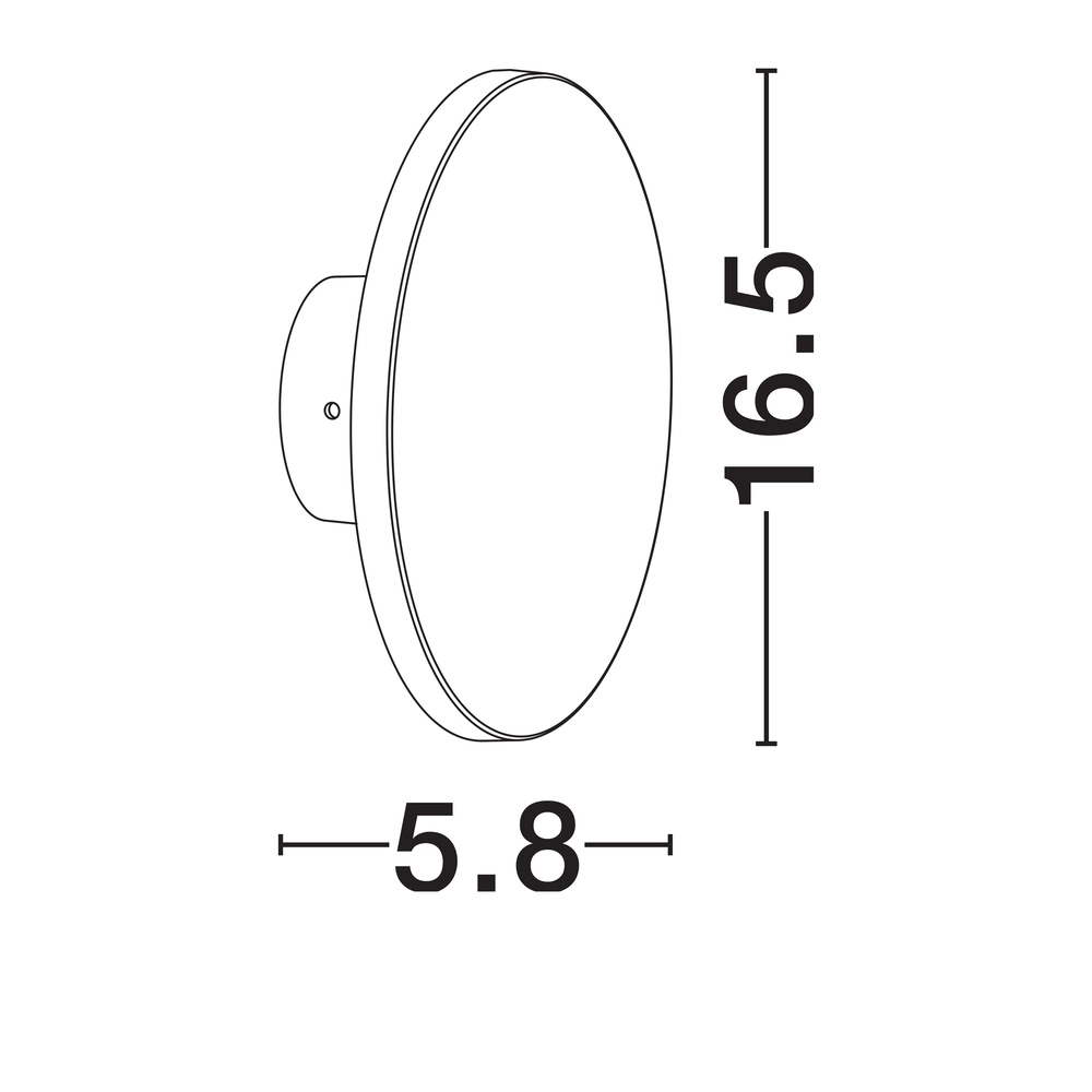 Black wall lamp Tower design Lyora 5212017453709