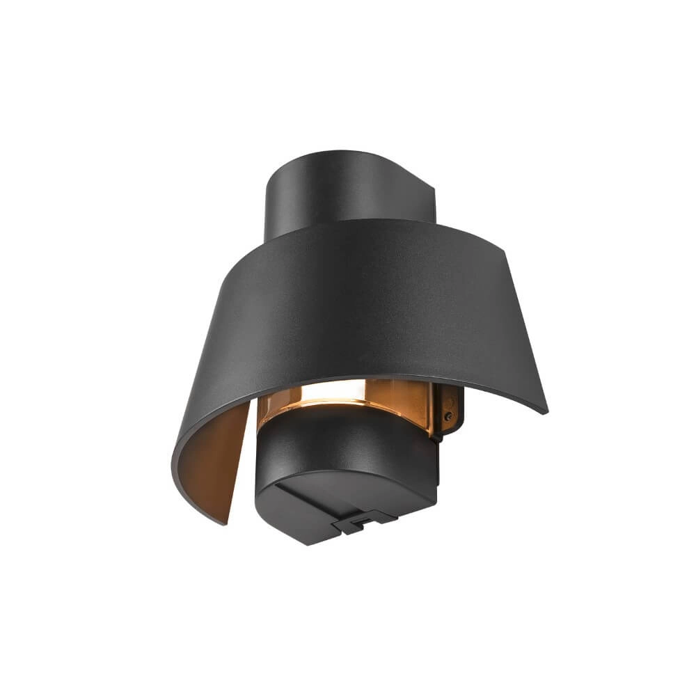 Zwarte muurlamp Phontoni 1x E27 Zwarte muurlamp Phontoni 1x E27