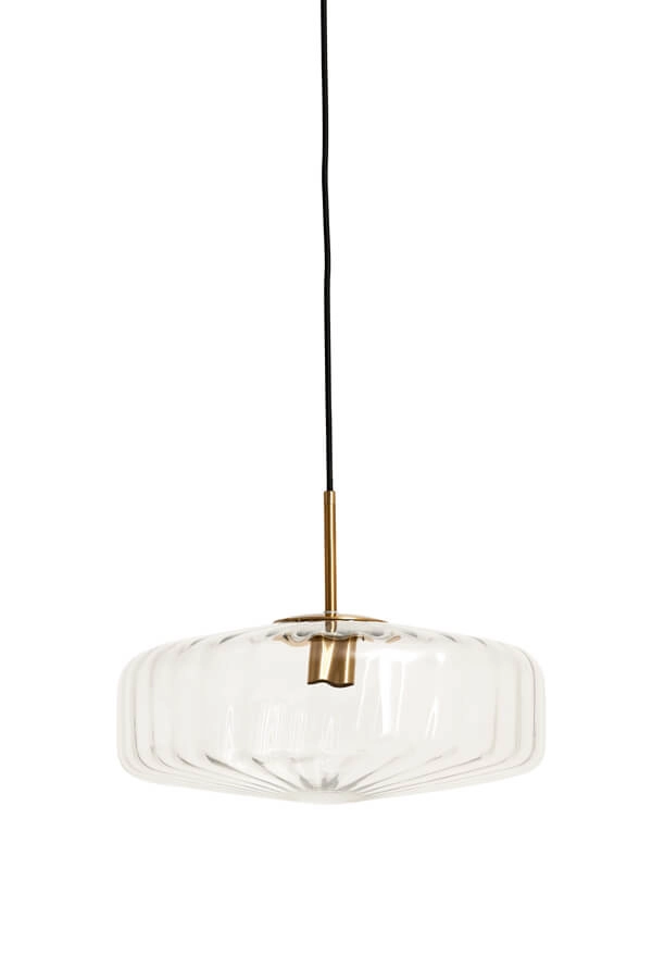 Hanglamp Pleat goud Ø30cm Light & Living 8717807687793
