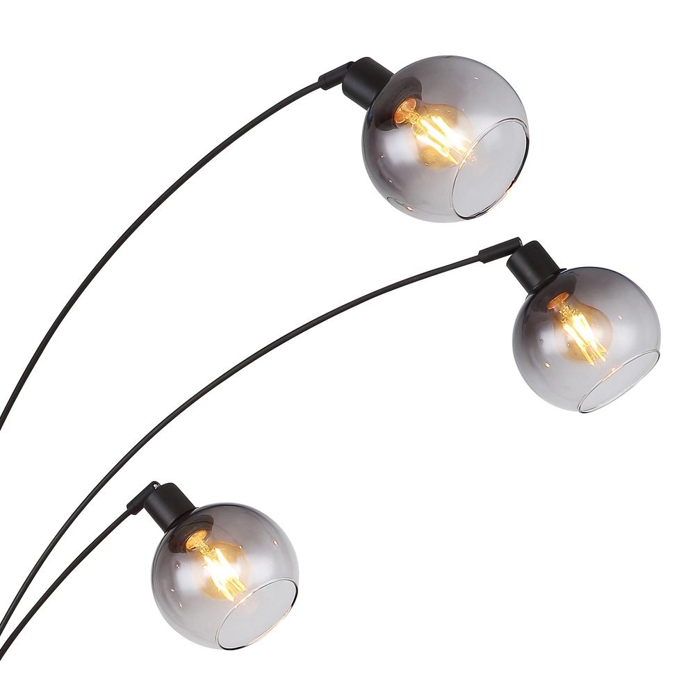 Vloerlamp Seymour zwart Globo 9007371457229