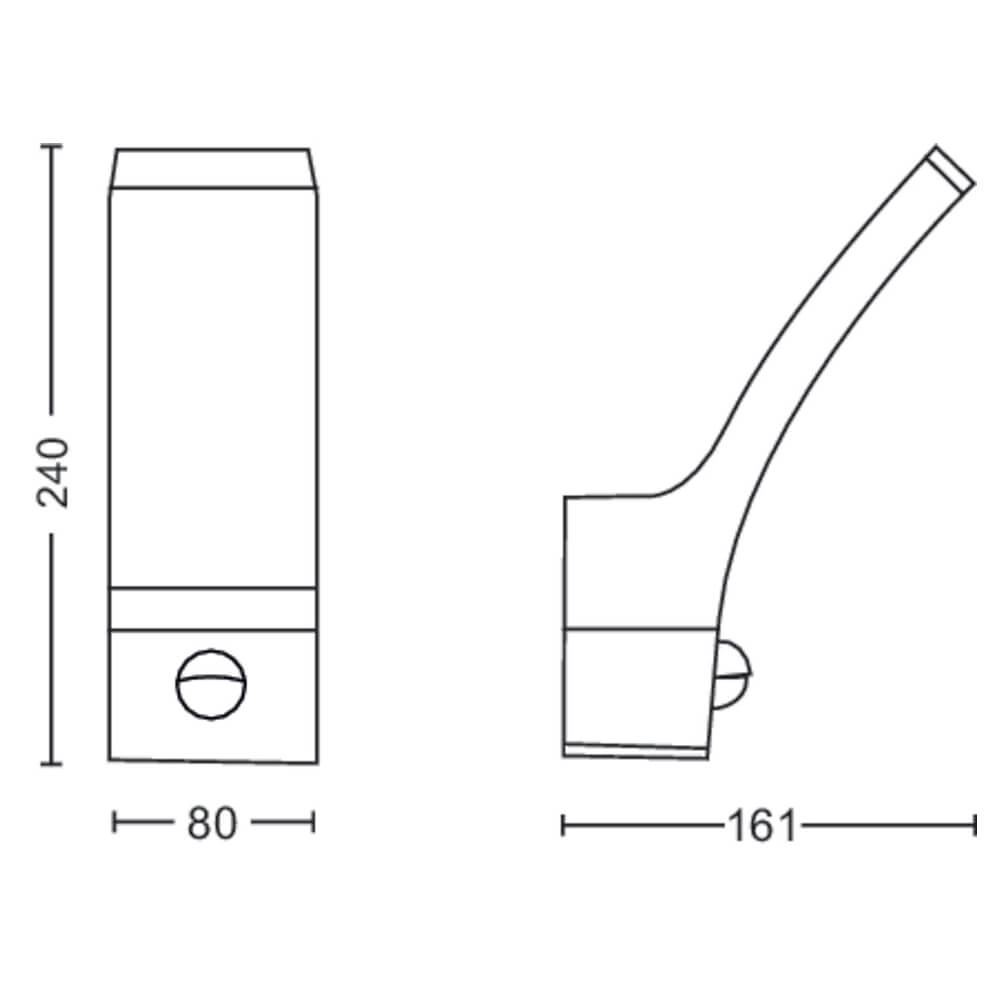 Buitenlamp met sensor Splay Philips 8719514417717