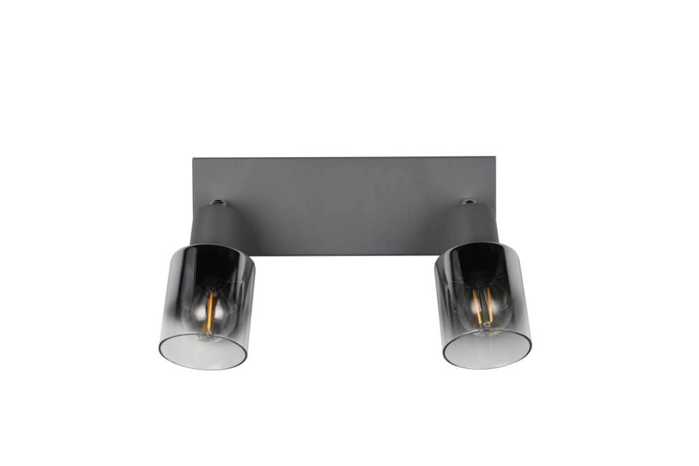 2-lichts plafondlamp Cadiz zwart Trio 4017807615760