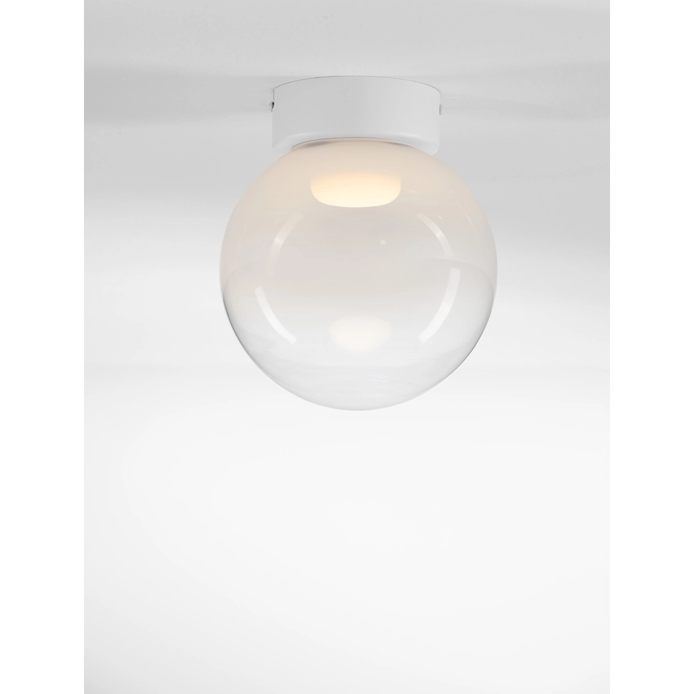 Witte plafondlamp Bolita bol Ø 20cm