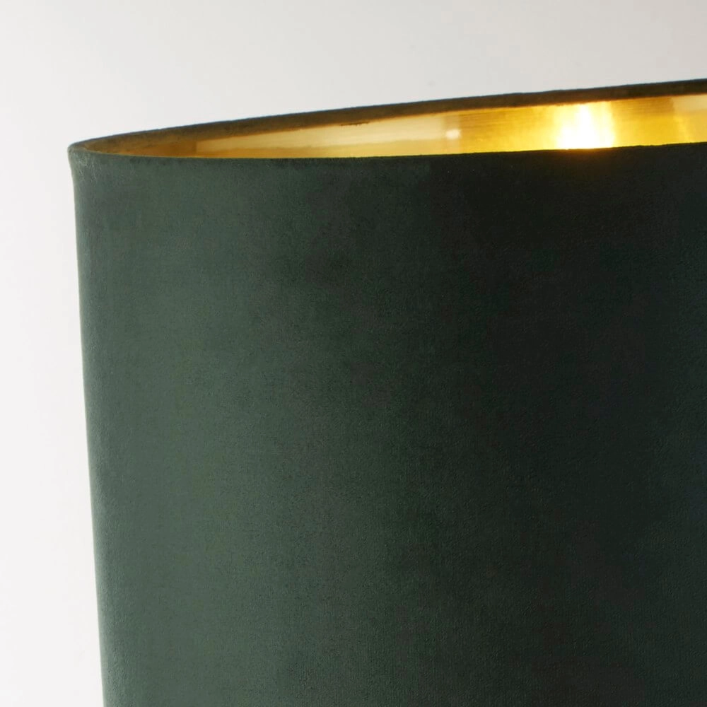 Design tafellamp Scarborough goud met groene kap Searchlight 5053423257020