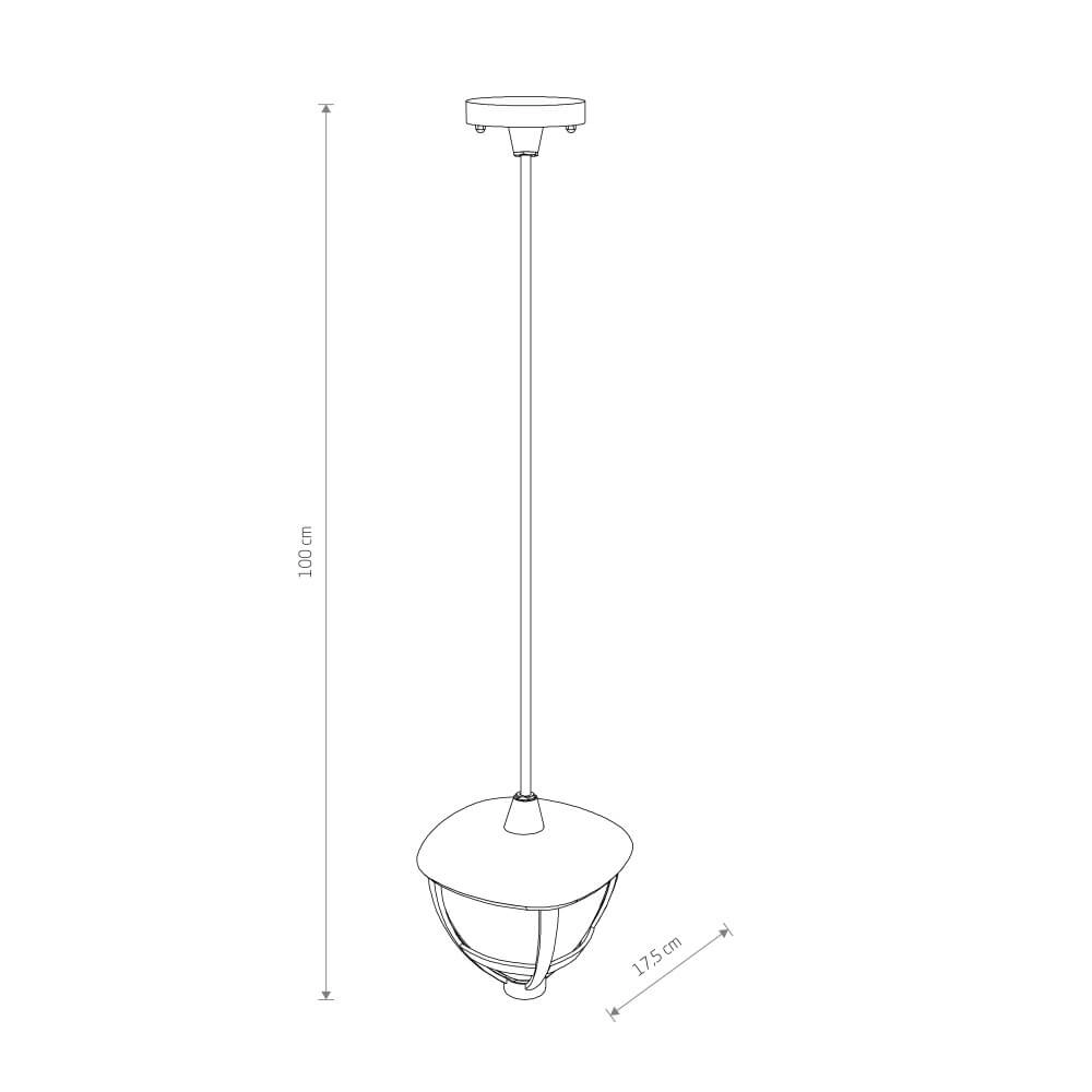 Hanglamp Amelia zwart Lyora 5903139104968