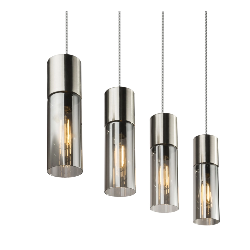 4-lichts hanglamp Annika nikkel design Globo 9007371382200