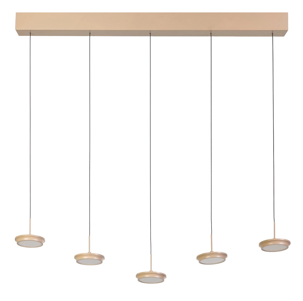 Moderne 5-lichts hanglamp Desiree zand ETH 8720195311973