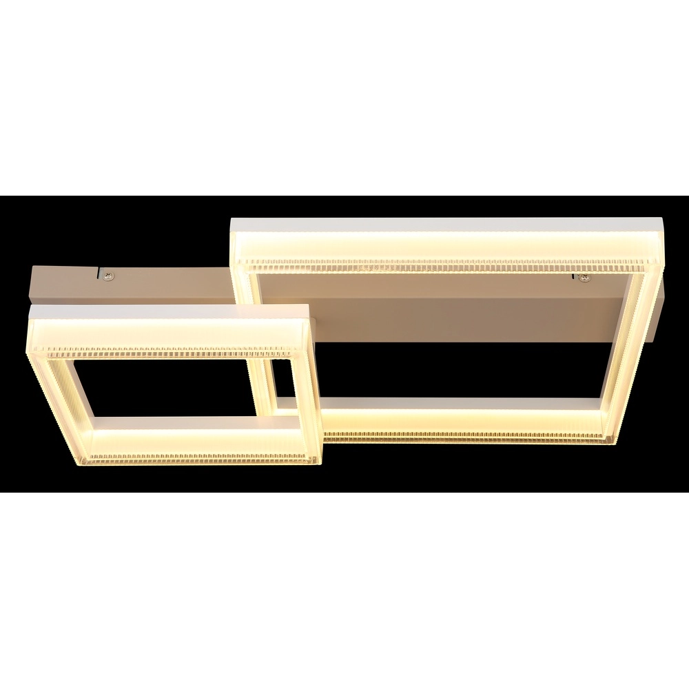 Moderne plafondlamp Zara zand bruin vierkant 53cm Globo 9007371579075