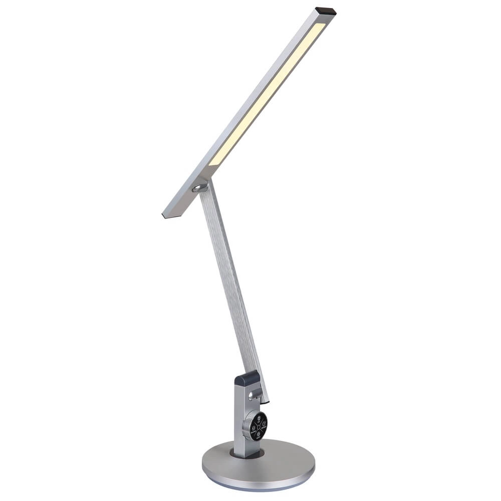 Bureaulamp Solana zilvergrijs Globo 9007371449644
