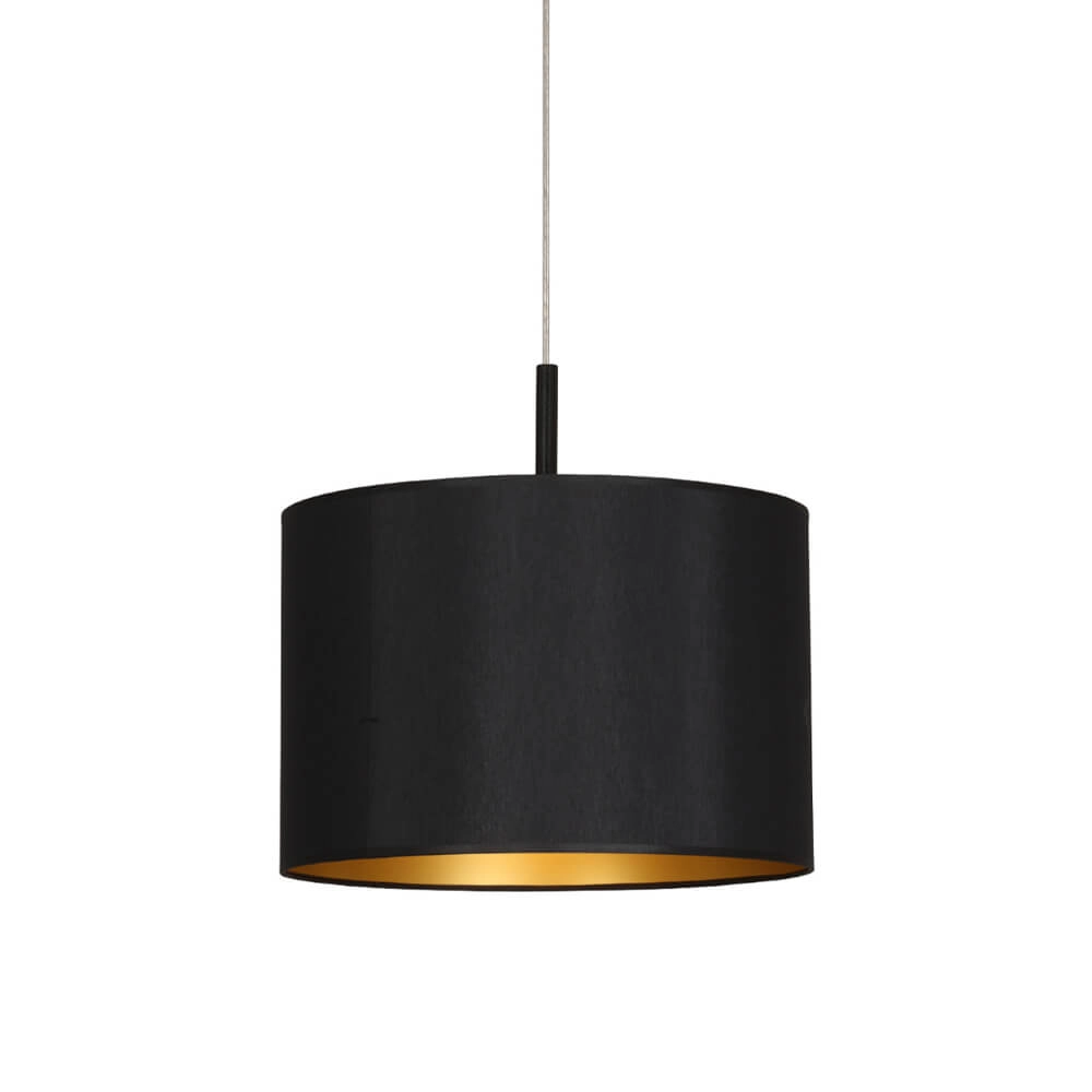 Zwarte hanglamp Alice met gouden binnenkant Zwarte hanglamp Alice met gouden binnenkant