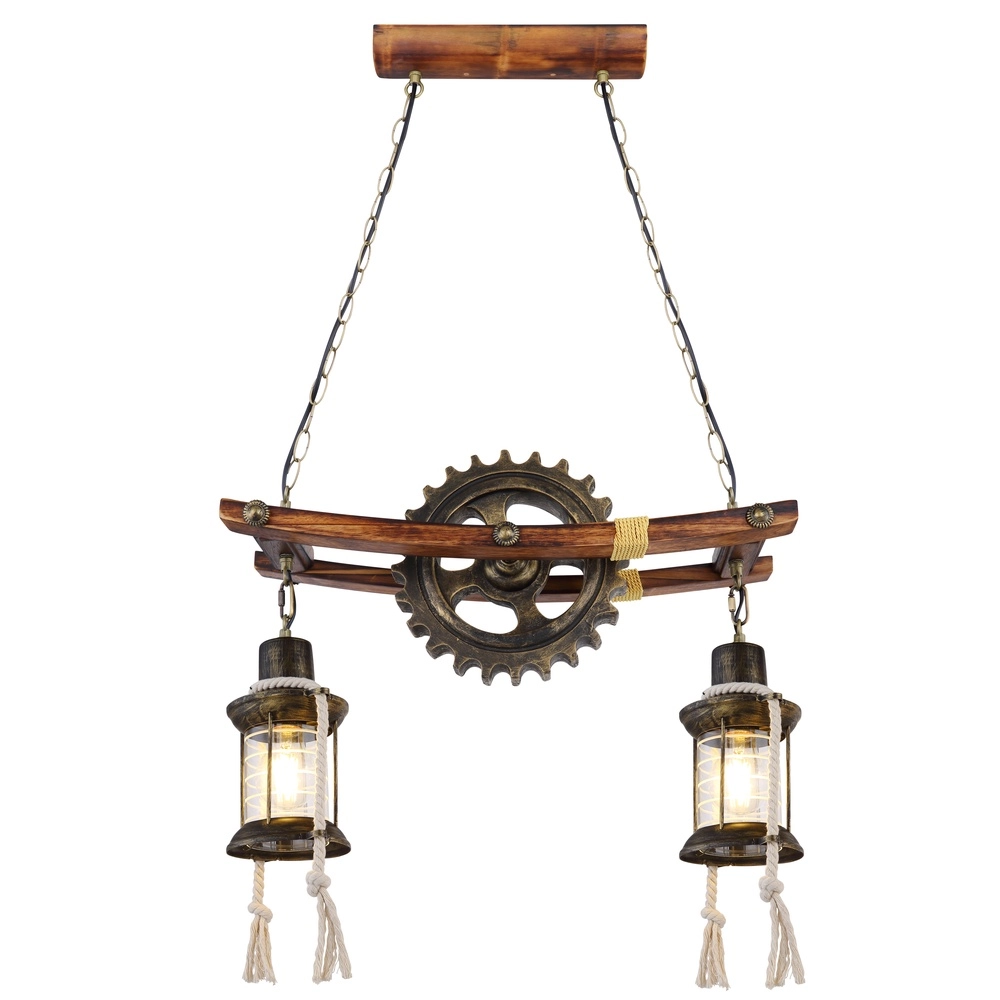 Industriele hanglamp Abella 2-lichts Globo 9007371407392