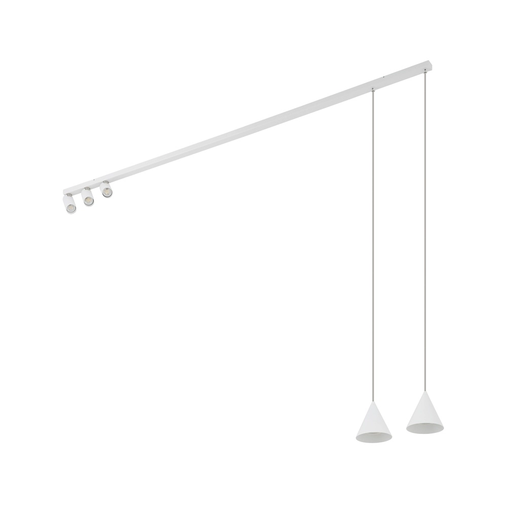 Plafond- en hanglamp Fourty wit