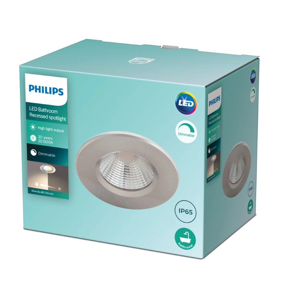 Led inbouwspot Dive RVS Philips 8718699755744