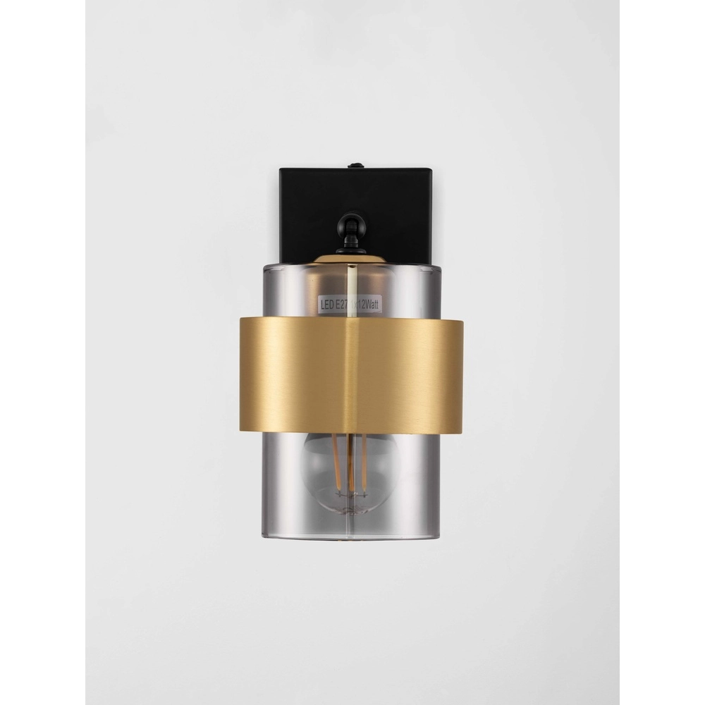 Wandlamp Sianna zwart met goud Lyora 5212017452627