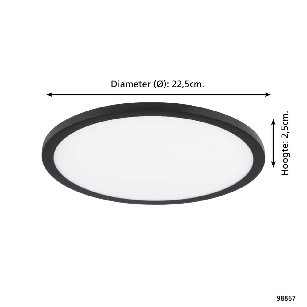 Inbouwlamp Fueva Flex zwart 3000K Eglo 9002759988678