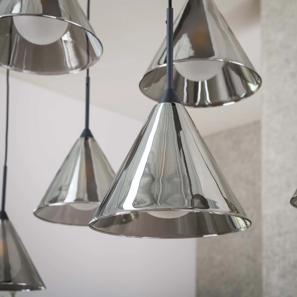 9-lichts hanglamp Conic voor eettafel Lyora 8716803512023