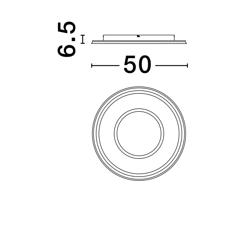 Plafondlamp Figin goud Ø 50cm Lyora 5212017465818