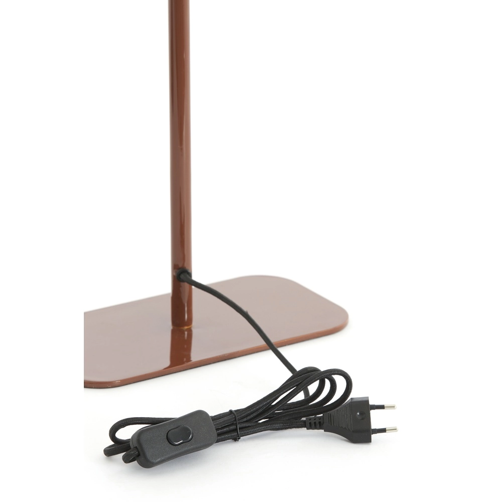 Nachtkastlamp Elenie 25x13cm - glans rood-bruin Light & Living 8717807818852