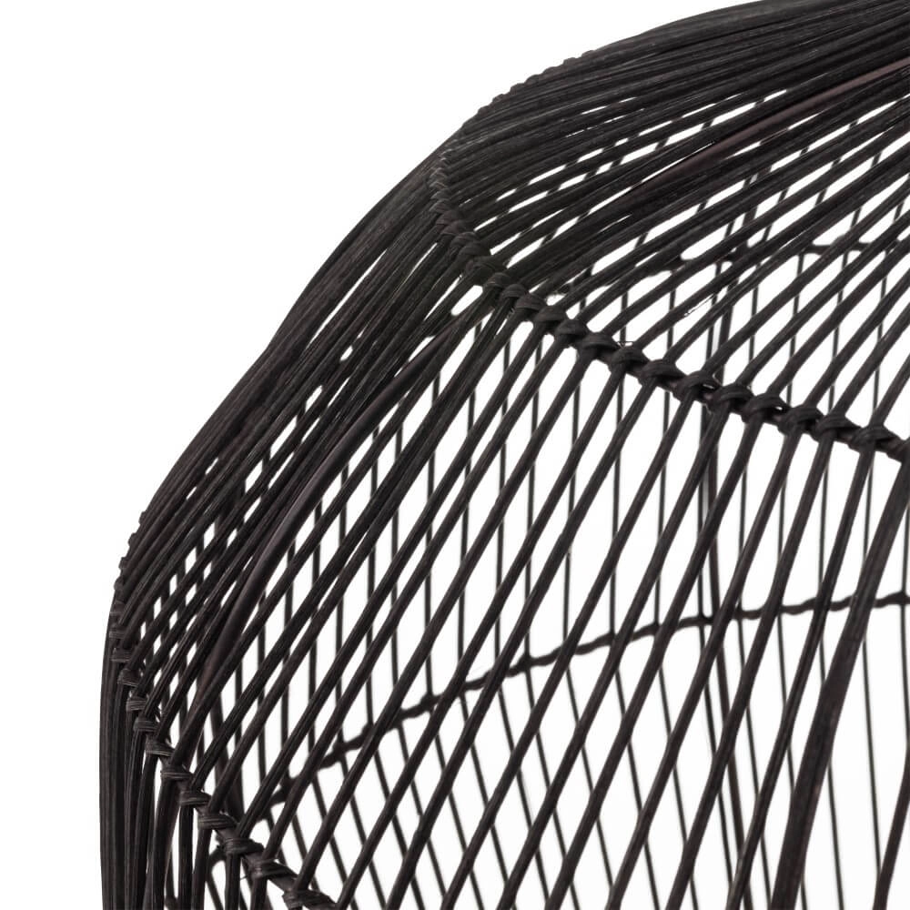Rotan hanglamp Haiti M Ø 50cm zwart Lyora 5903139111676