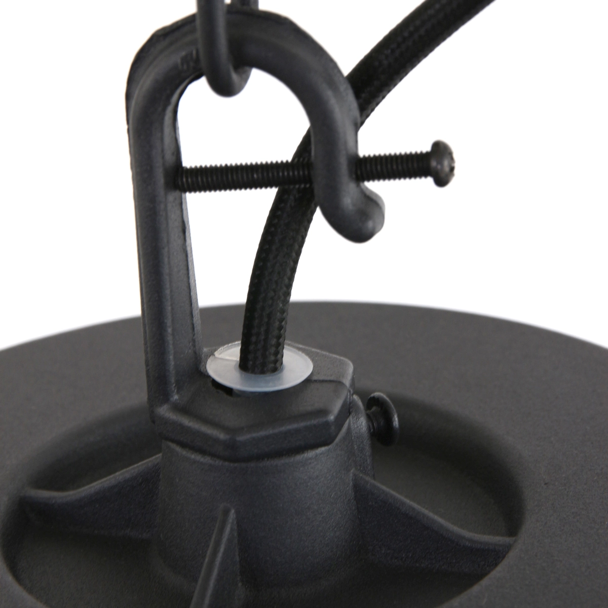 Landelijke hanglamp Fender 47cm zwart Steinhauer 8712746108477