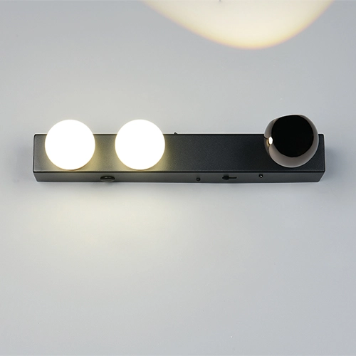 Wandlamp Arpino zwart 30cm Trio 4017807683622