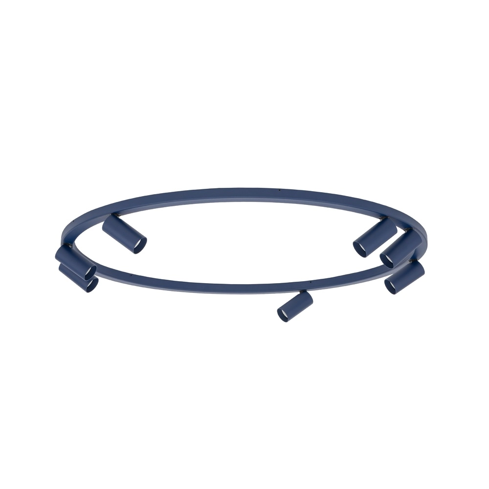 Cirkel opbouwspots Fourty 7x GU10 - donkerblauw Lyora 5903139119474