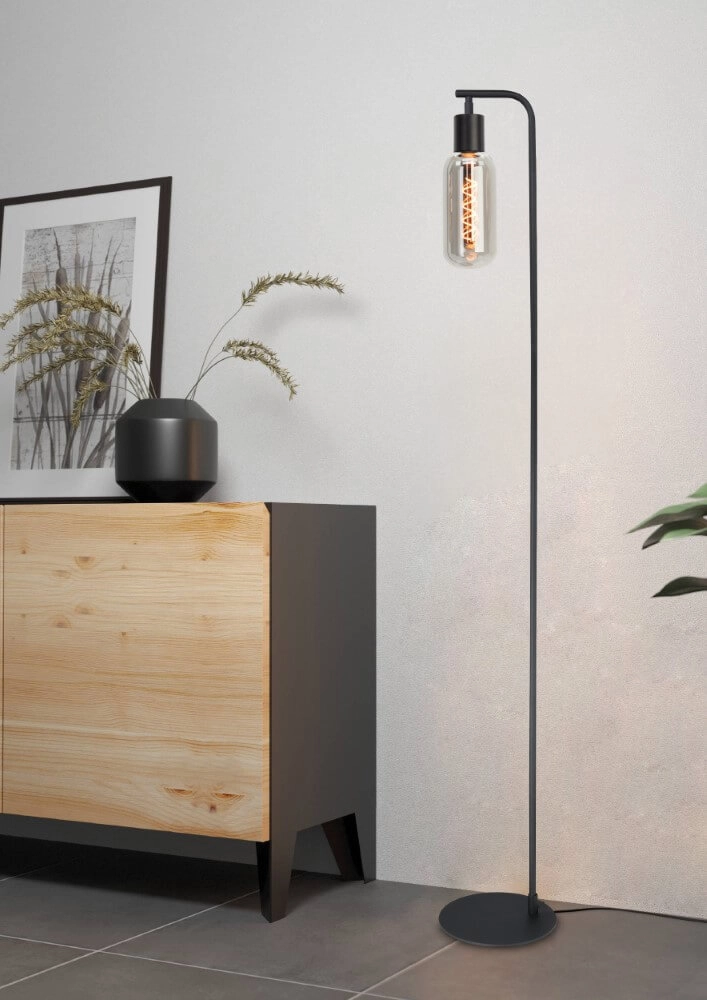 Vloerlamp Majone zwart Eglo 9008606295326