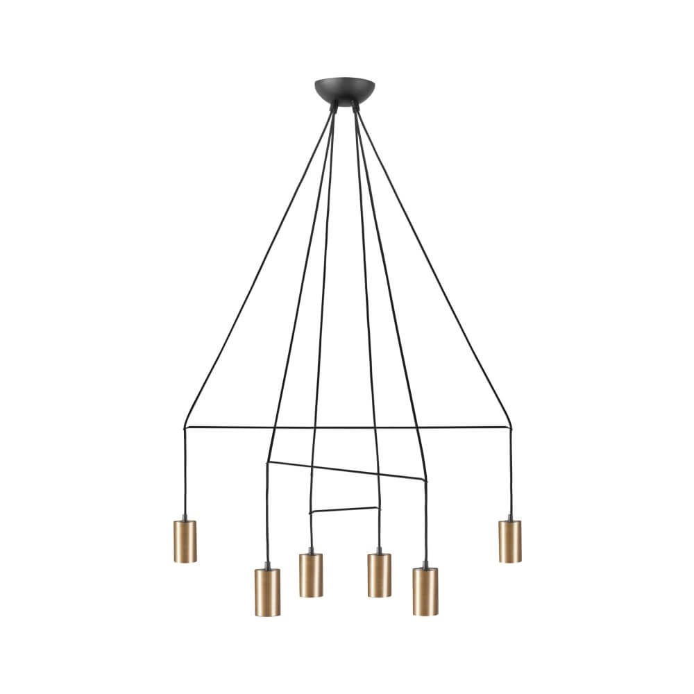 Gouden hanglamp Imbria kantoor