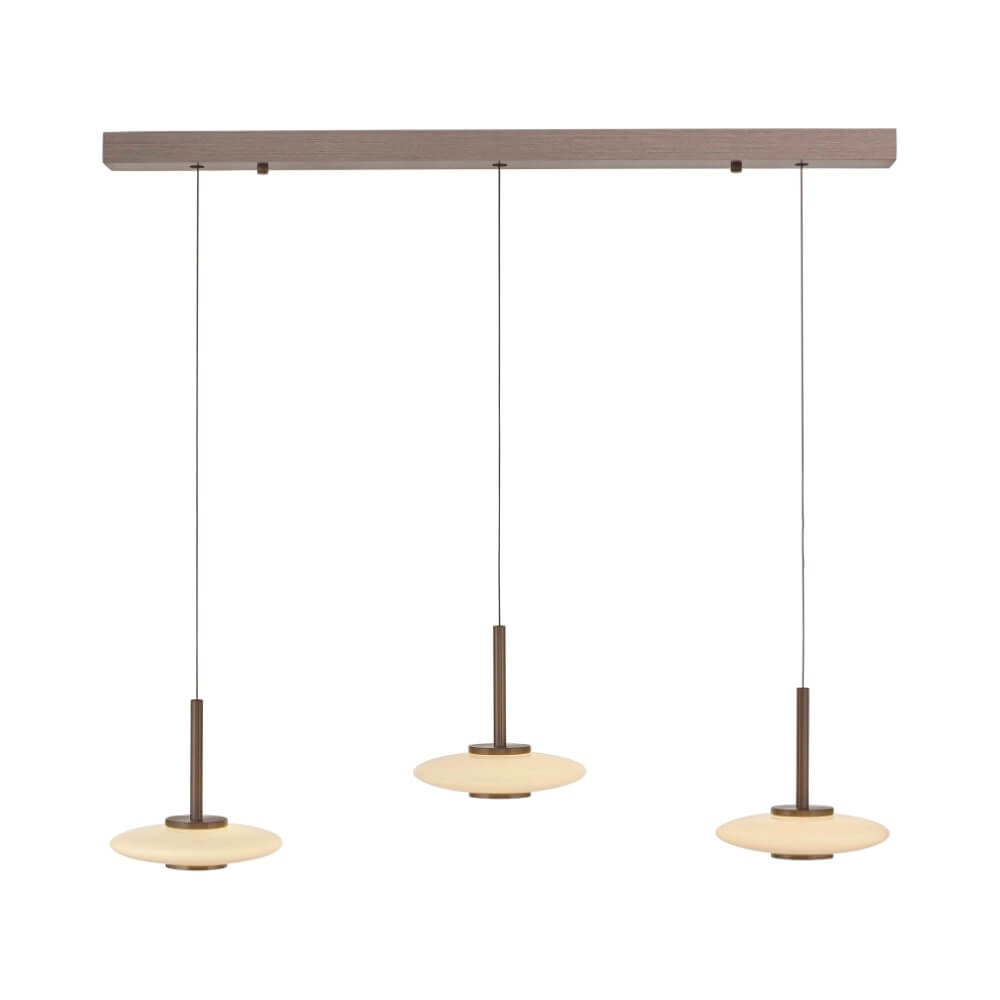 Hanglamp 3-lichts Pure Vitrum design bruin Paul Neuhaus 4012248382639