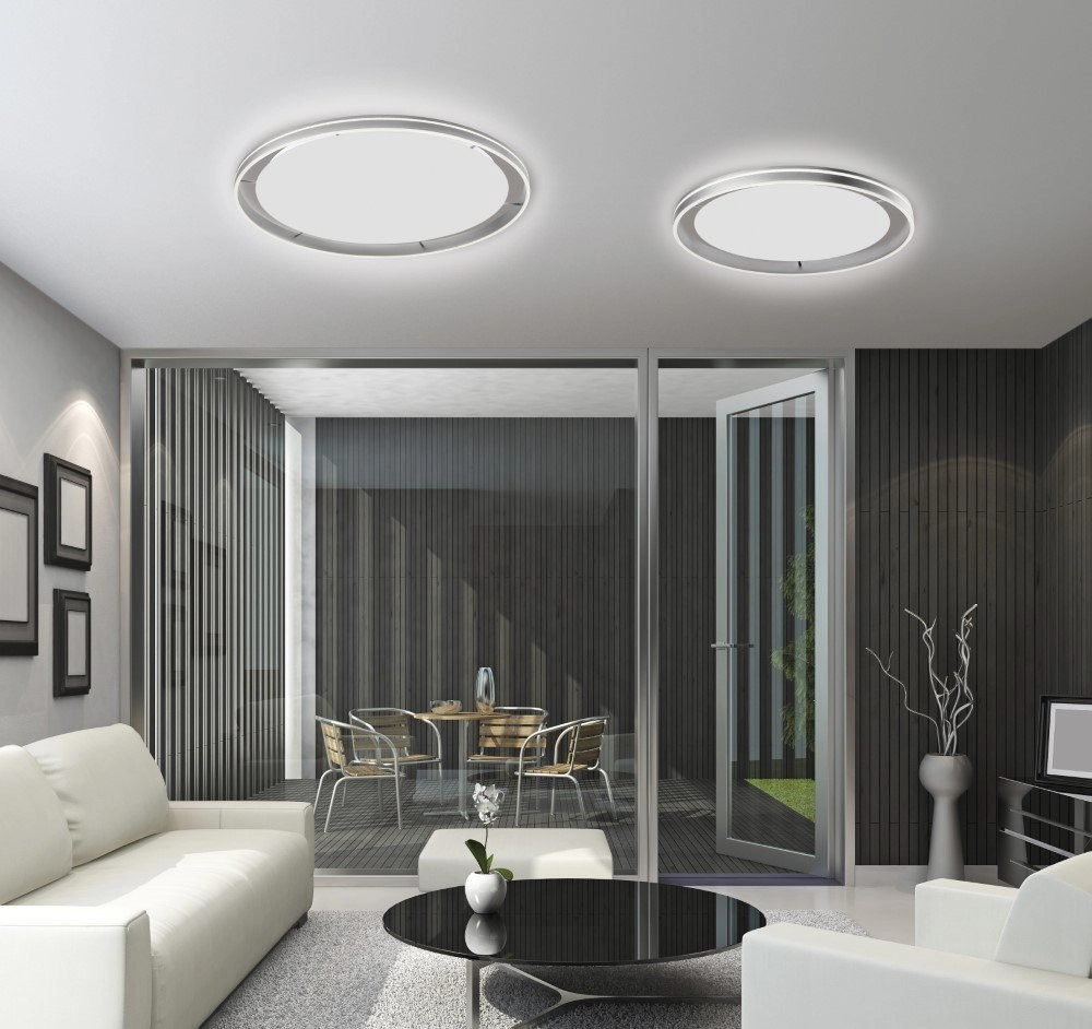 Smart plafondlamp Q-Vito Ø 80cm grijs Paul Neuhaus 4012248333969