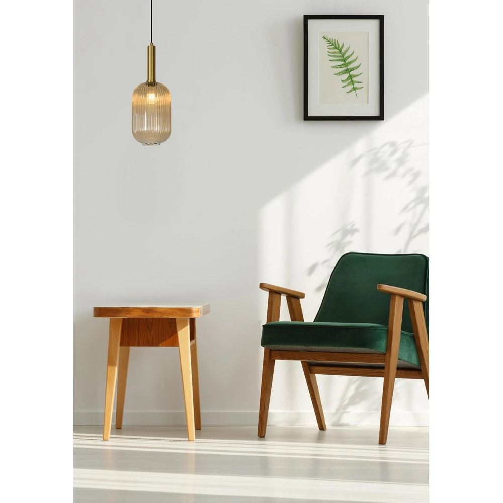 Hanglamp Maloto Ø 20cm amber Lucide 5411212451187