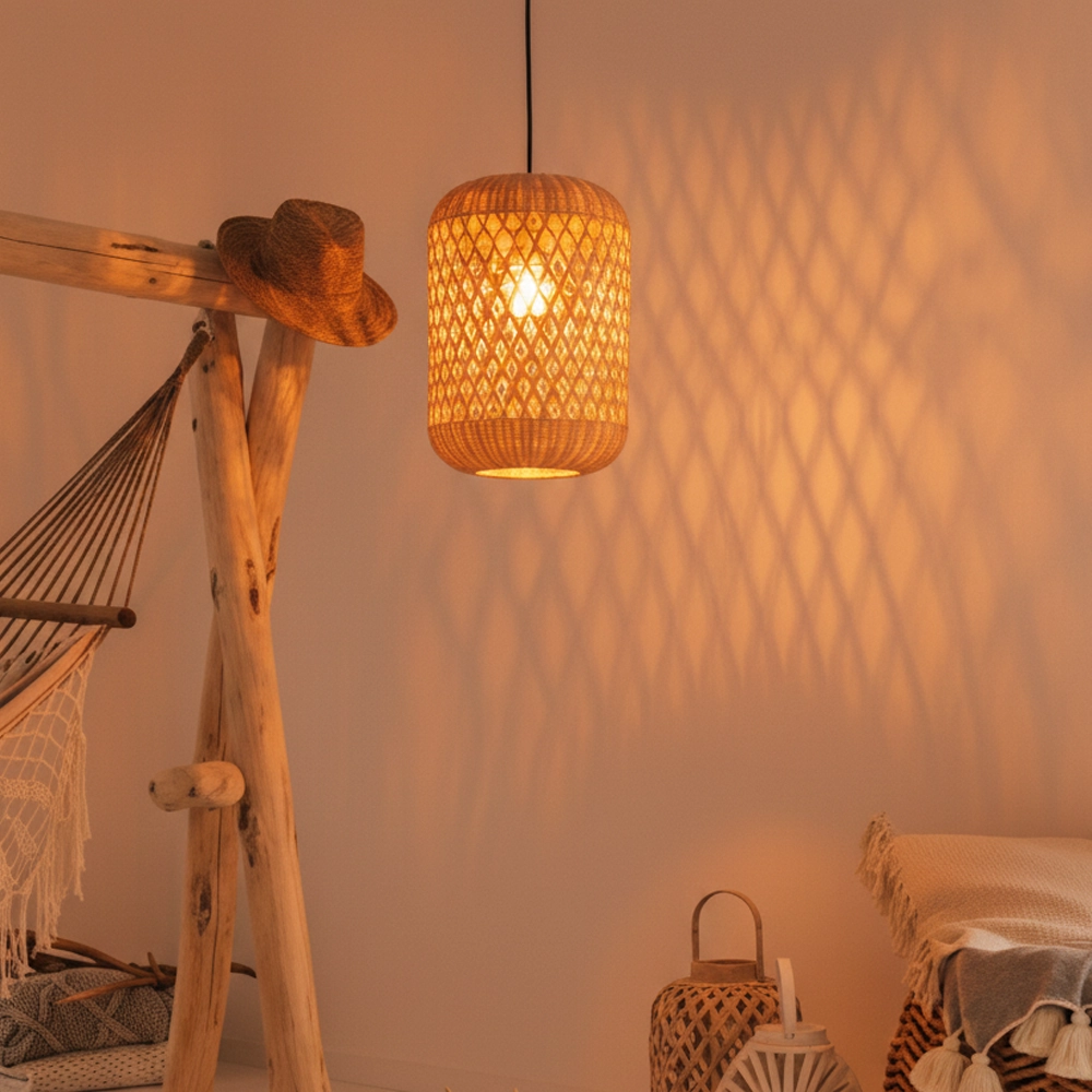 Rotan hanglamp Aurora Ø 24,5cm