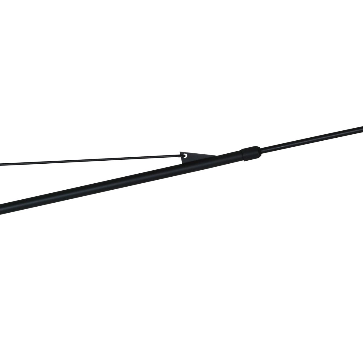 Wandlamp Elegant Classy 50cm zwart met taupe velourse kap Steinhauer 8712746146042