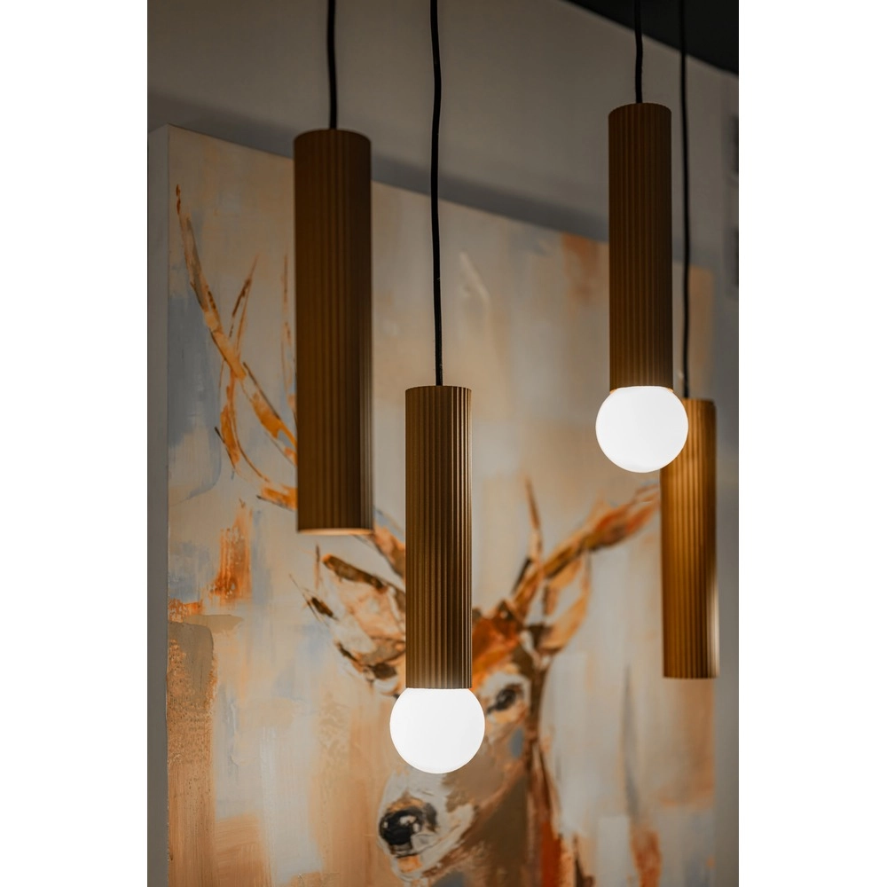 Design hanglamp Fariolo 6-lichts brons recht Eglo 9008606391622
