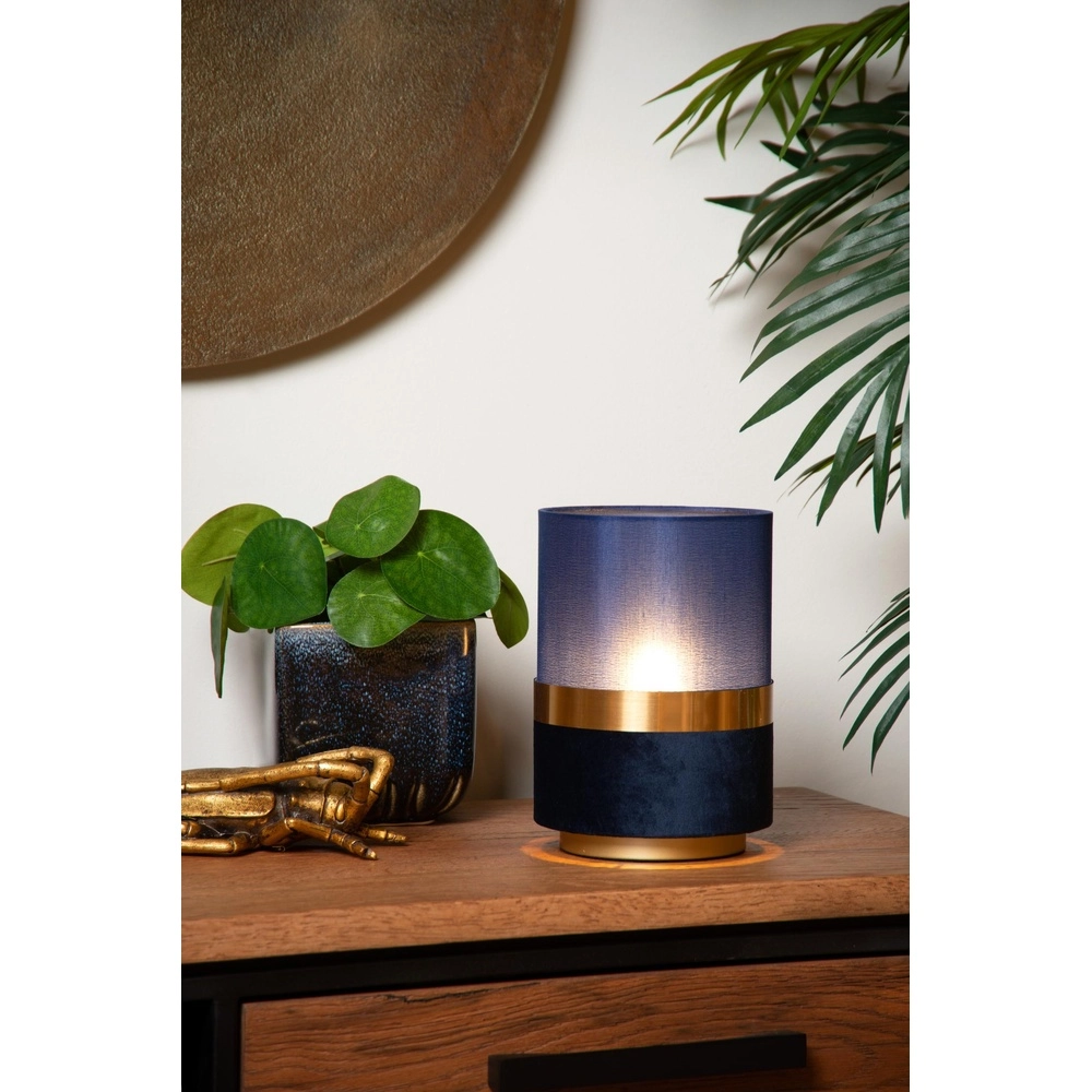Design tafellamp Extravaganza Tusse blauw Ø 15cm Lucide 5411212105547