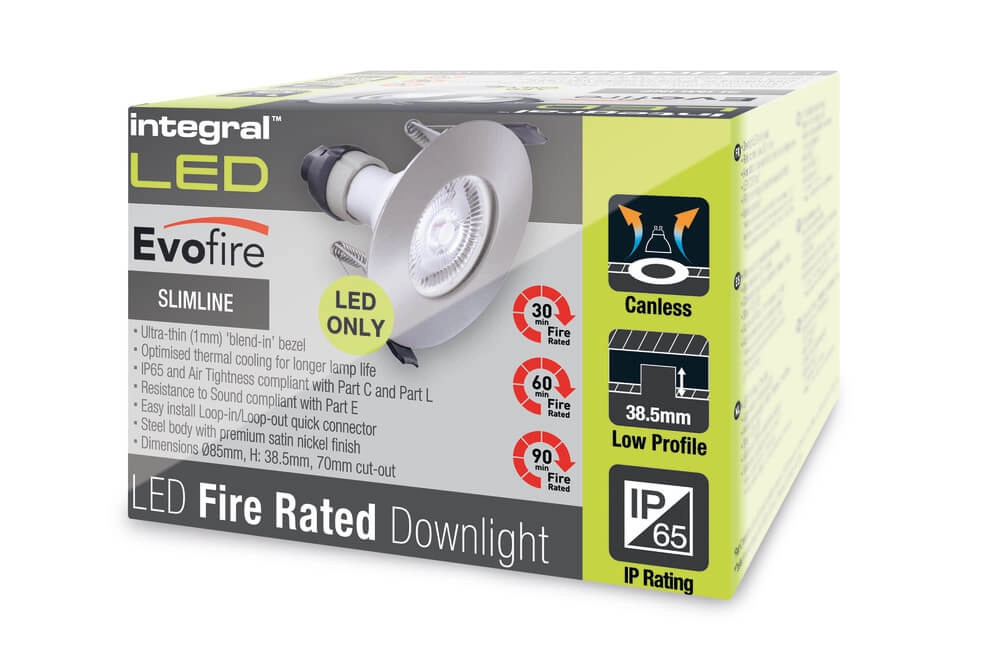 RVS inbouwspot EvoFire GU10 - rond Lyora 5055788228387