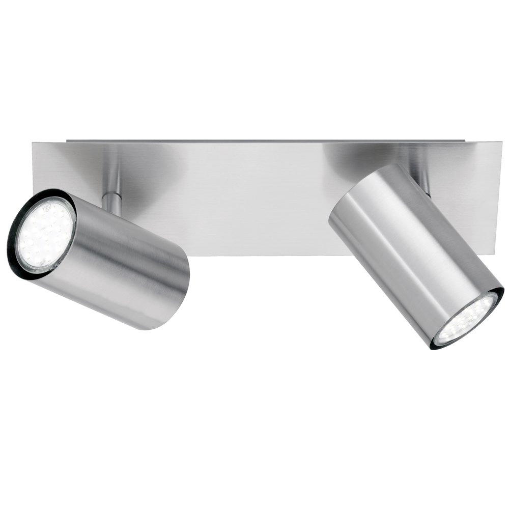 Moderne plafondspot Series 8024 2-lichts nikkel mat Moderne plafondspot Series 8024 2-lichts nikkel mat