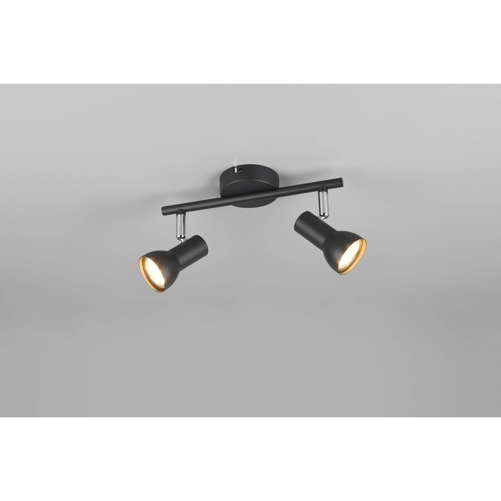 Plafondlamp Cantar zwart 2-lichts Trio 4017807615906