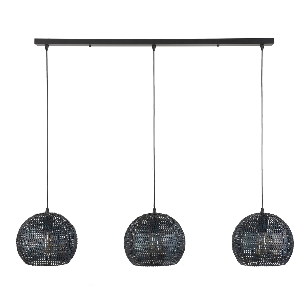 3L Schubbenlook hanglamp Armor 3x Ø 26cm Lyora 8716803512894