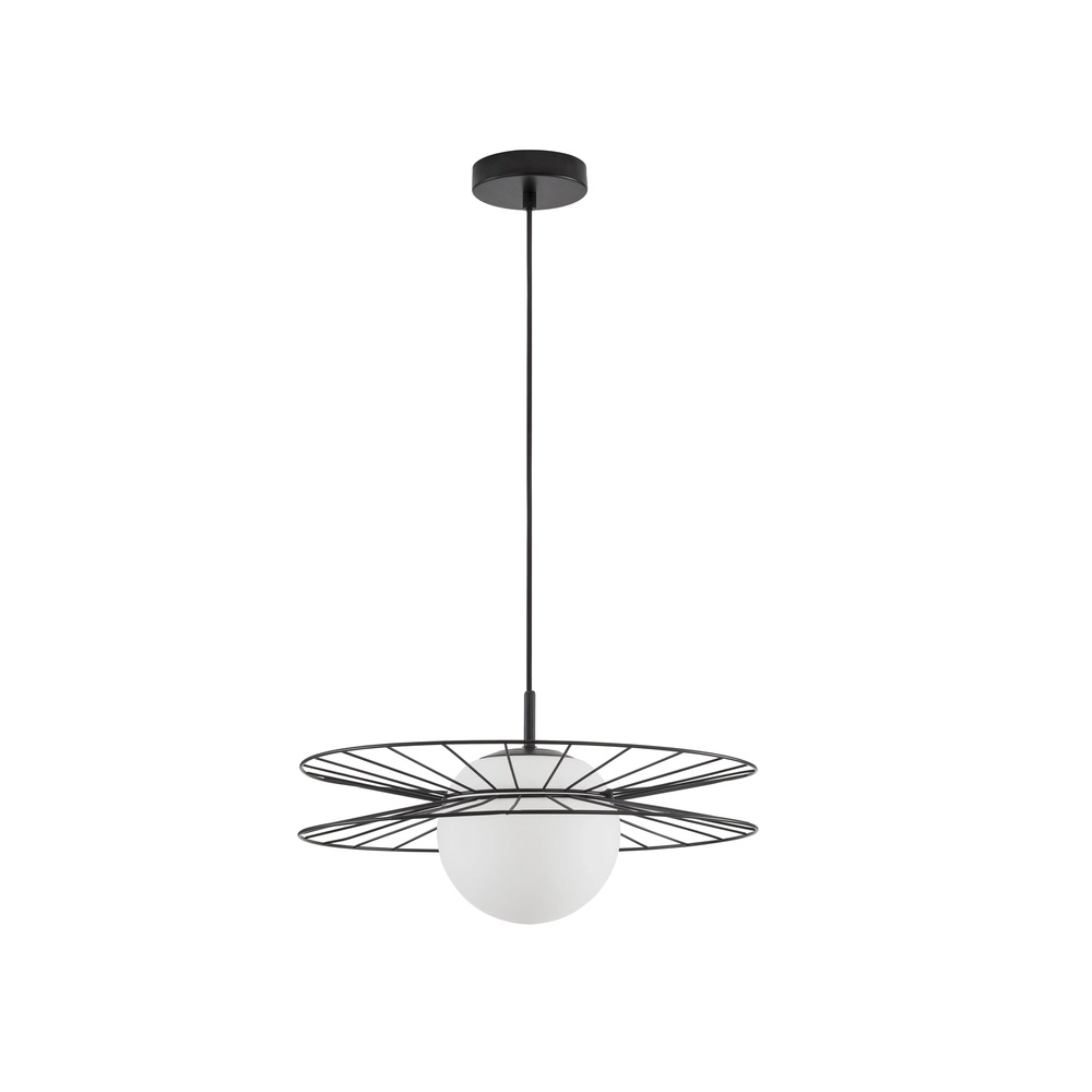 Zwarte hanglamp Ellery Ø 45cm Lyora 5212017435279