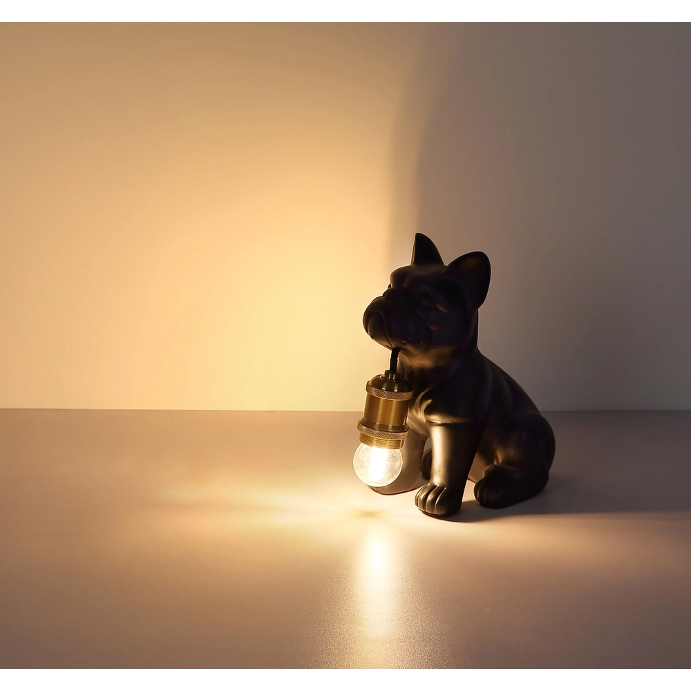 Tafellampje Dogo hond zwart Globo 9007371569328