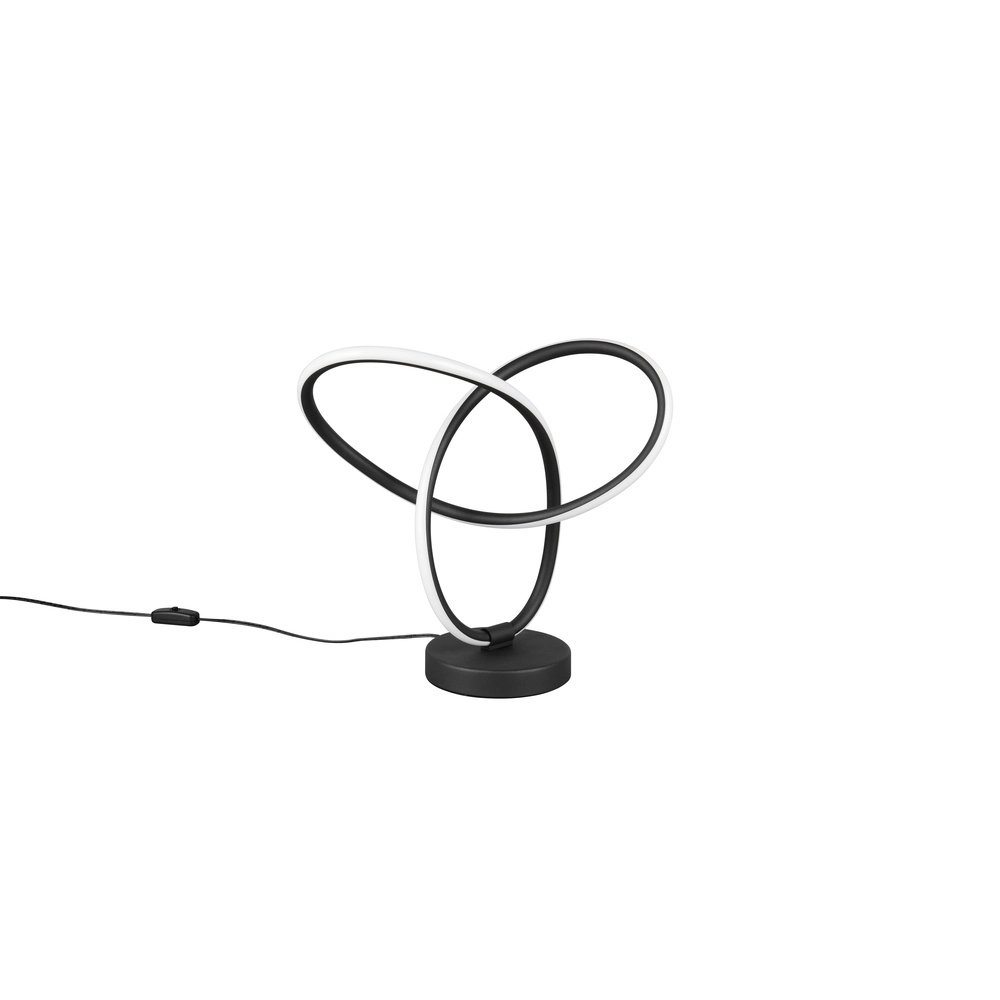 Tafellamp Lando design zwart Trio 4017807656527
