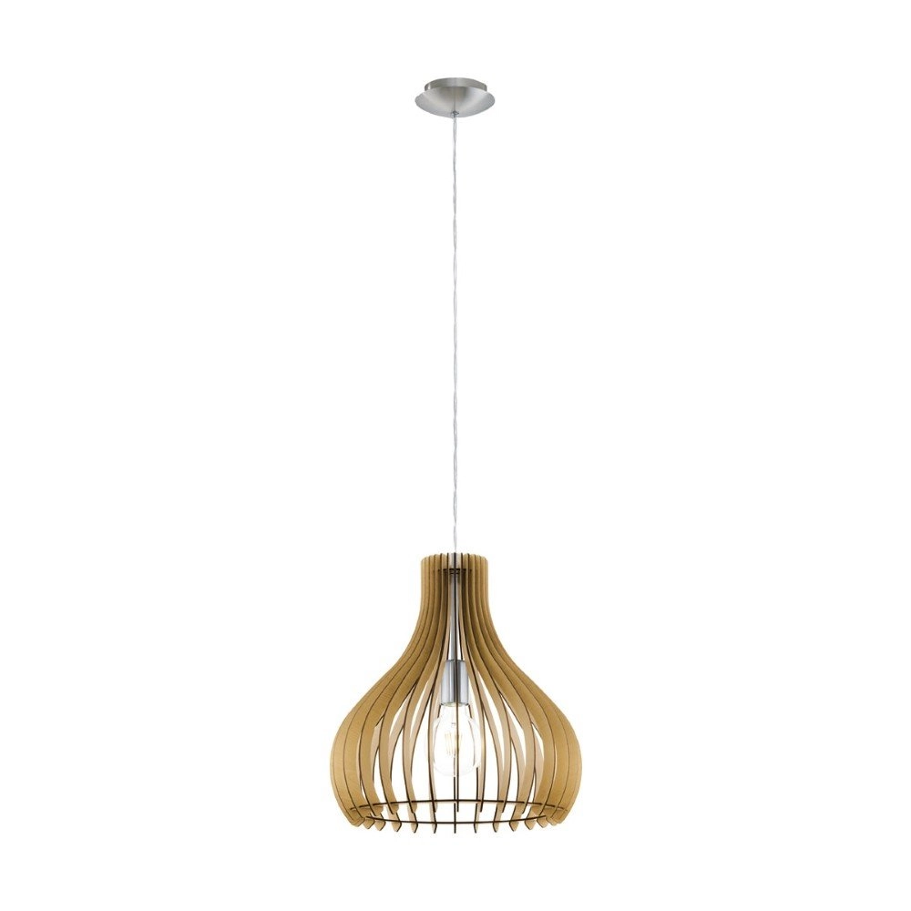 Hanglamp Tindori 38cm lichtbruin hout Eglo 9002759962586