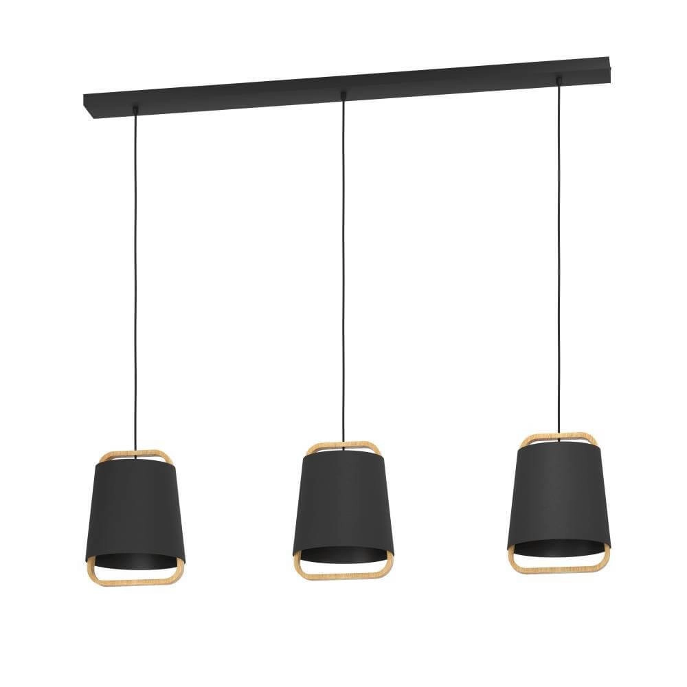 Stoffen hanglamp Camaloza 3-lichts