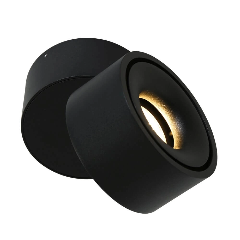 Strakke opbouwspot Fez Black zwart Steinhauer 8712746132496