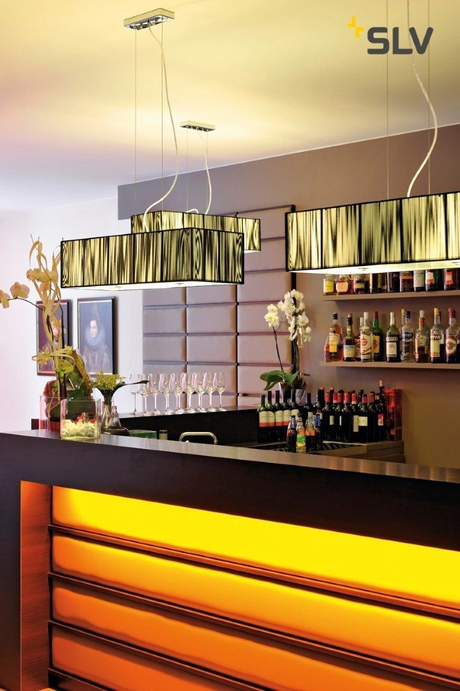 Hanglamp design Q-Line dimbaar 142cm zwart SLV 4024163196116